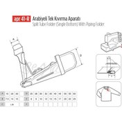 Resim Apr Apere arabiye Tek Kıvırma Apara 50x20mm / Apr 41-r 