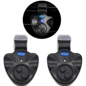 Resim Adet Elektronik Balık Isırığı Alarmı Sesli Led Işık Göstergeli Balık Isırığı Alarmları 