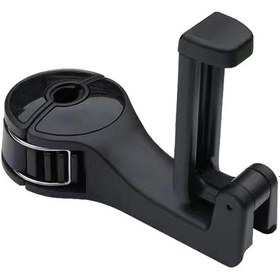 Resim Singree 360 Dönebilen Gizli Kilitli Araba Başlığı Kancası, 4 Renk Seçeneği İle Çok Amaçlı Telefon Askısı 