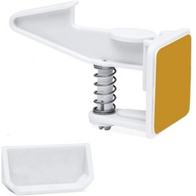 Resim SELFBUYSELL Bebek Çocuk Güvenliği Korumalı Yapışkan Çekmece ve Dolap İçin Tutucu Gizli Güvenlik Kilidi (5324) 