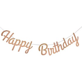 Resim Rose Happy Birthday Banner - Rose / Tek Ebat 