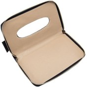 Resim Araç İçin Deri Kaplı Fermuarlı Peçete Kutusu - Kolay Kurulumlu Siyah Model 