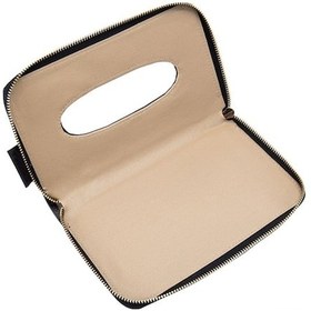 Resim Araç İçin Deri Kaplı Fermuarlı Peçete Kutusu - Kolay Kurulumlu Siyah Model 