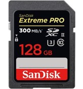 Resim Sandisk Extreme Pro 128GB 300MB/s SDHC UHS-II Hafıza Kartı SDSDXPK-128G-GN4IN 