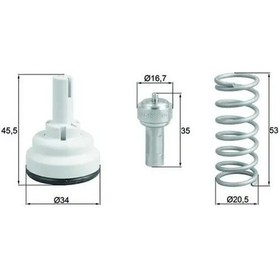 Resim Vw Passat B6 Termostat 1.6 2005-2008 Blf Mahle Tx18287d 