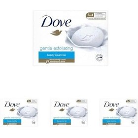 Resim Dove Beauty Cream Bar Katı Güzellik Sabunu Gentle Exfoliating Nemlendirici Etkili, 90 G 4 Paketi 