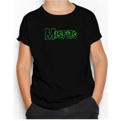 Resim Misfits Logo Green Siyah Çocuk Tişört Siyah 