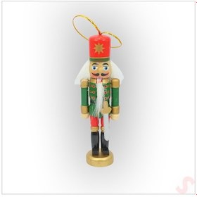 Resim Kurşun Asker, Ahşap Fındıkkıran 13cm - Kılıçlı Yeşil 