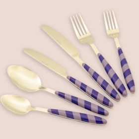 Resim The Mia Joy Çatal Kaşık Bıçak Takımı Mor Gold 36 Parça Çok Renkli 