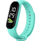 Resim Sunshine022 Sevimli Dinozor Led Spor Ve Günlük Kullanım Saati Açık Yeşil Diğer 