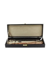 Resim Siyah Renk Orta Boy Tesbih Mücevher Kutusu 