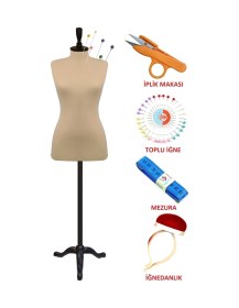 Resim Dikiş Setli Sünger Iğne Batabilen 44 Beden Terzi Mankeni Prova Mankeni 7369 