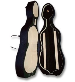 Resim Picaldi CSC104A 4/4 Siyah Köpük Çello Kutusu | Ultra Hafif Sert Köpük Malzeme Darbe Emici İç Peluş ve Pratik Sırt Askıları 