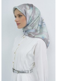Resim Armine Saf İpek Sura Eşarp-2026 İlkbahar-yaz- 950500d Yeşil-gri 