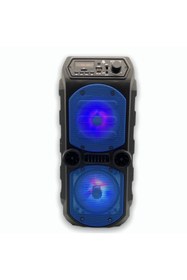 Resim POLYGOLD Outdoor Parti Hoparlörü Hoparlör 8 Inç Kablosuz Speaker Ses Bombası Radyo Bt Usb Tf Kart Aux 