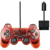 Resim Kırmızı Kablolu Gamepad Joystick Sony Ps2 Kontrol Cihazı Titreşim Şok Joypad Newway 
