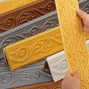 Resim 1 Rulo Tavan ve Duvar Dekorasyon Şeridi - Çok Renk Seçeneği, Çiçek Desenli Oyma, Su Geçirmez, Yeniden Kullanılabilir, Kolay Kurulum, Modern Tasarım, Hazır Kullanım, Pencere Kenarı Uygulaması | XPE Köpük Şerit 
