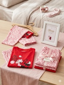 Resim Kız Çocuk Fuşya Minnie 2'li Pijama Takımı 