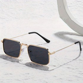 Resim Avrupa ve Amerikan Erkek ve Kadın Moda Gözlükleri, Metal Dekoratif Şıklık 