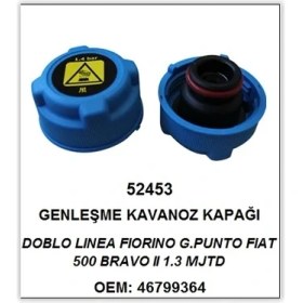 Resim BEMOT GENLEŞME KAVONOZ KAPAĞI ORJİNAL TİP/ORİNGLİ MAVİ PALIO-ALBEA-SIENA-DOBLO-LINEA-FIORINO 1.4 BAR FIAT 500-BRAVO 46521714 46799364 5014877 5014873 