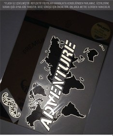 Resim Cse16 Reflektif Adventure Yazılı Dunya Haritasi 