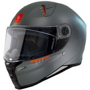 Resim Mt Revenge 2 Solid A12 Gloss Full Face Motosiklet Kaskı Gri 