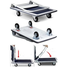 Resim Staxx Katlanır Platform 300 KG Kapasiteli Koli Yük Paket Taşıma Arabası 