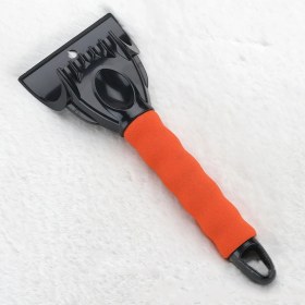 Resim Cdwishbest Turuncu Tarzı Araba Buz Kazıyıcı Kar Küreği Ön Cam Otomatik Buz Çözme Araba Kış Kar Temizleme Temizleme Aracı Buz Kazıyıcı (Yurt Dışından) 