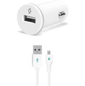 Resim Ttec Compact Araç Şarj Cihazı Micro Usb 1000 mAh White 