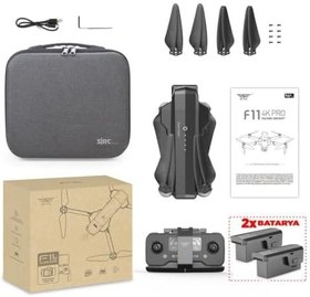 Resim Groove SJRC F11 Pro Combo 4K Kameralı Drone - 2 Batarya - 1.5 KM Menzil - 26 Dakika Uçuş Süresi + Çanta + EIS Stabilizasyon 