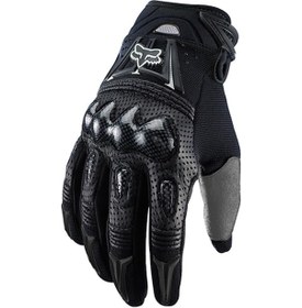 Resim Carrier Karbon Fiber Motosiklet Sürüş Eldiveni Siyah 