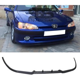 Resim Fruens Peugeot 106 Cupra R Uyumlu Ön Lip Mat Siyah Ön Tampon Lip 