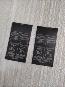 Resim SS Oto Araç Emniyet Kemeri E2 Sertifika Etiketi (2 Adet) 