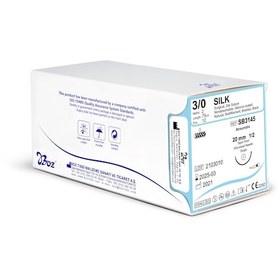 Resim Boz Steril Cerrahi İplik Str 3/0 20mm, 75cm 1 Kutu - 12adet 