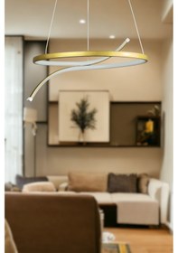 Resim Snake Eskitme Renk Beyaz Ledli Yatak Odası Mutfak Salon Led Avize Eskitme 