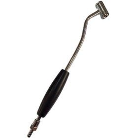 Resim S-Bükümlü Çift Basma Uçlu Lastik Hava Basma Jakı 