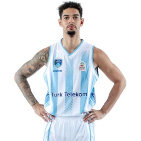 Resim Türk Telekom Erkek Beyaz Basketbol Forması 20251002001-BYZ 