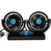 Resim 12v Çift Pervaneli, Çift Kademeli Oto Vantilatör-araç Fanı Çakmaklık Girişli 