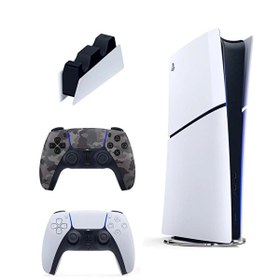Resim Sony Playstation 5 Slim Digital + 2. Kamuflaj Dualsense + Şarj İstasyonu (İthalatçı Garantili) 