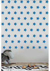 Resim 94 Adet Mavi Yıldız Çocuk Odası ve Anaokulu Duvar Sticker 