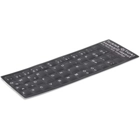 Resim HADRON HDX8256 Klavye Sticker Tuş Takımı Türkçe Q - Siyah 