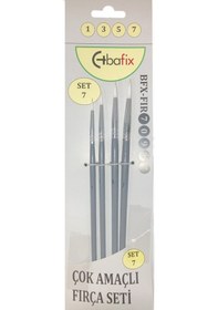 Resim Bafix Fırça Seti Set-7 Sap Gri 1-3-5-7 4 Lü Bfx-fır70907 