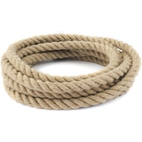 Resim Ekodoğa Jüt Halat 16 Mm 5 Metre Ip Halat Hasır Ip Dekor Ipi Jüt Kendir Jüt Çuval Ipi 