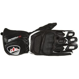 Resim Andes Lady Sp-8 Deri Motosiklet Eldiveni Siyah|XS 