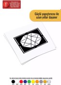 Resim Genel Markalar Geometrik Şekil Sticker Oto Motor Laptop Duvar Folyo Sticker 25 X 25 Cm 