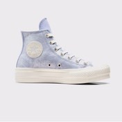 Resim Converse Chuck Taylor All Star Lift Kadın Lila Süet Platform Sneaker 