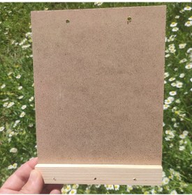 Resim 15x20 Cm Dikdörtgen Ahşap Hobi Boyama Beyaz Anahtarlık Panosu 