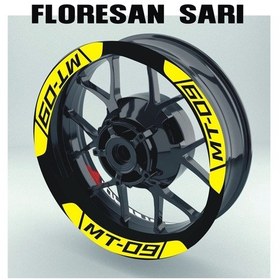 Resim Şık Tasarım Motosiklet Jant Şeridi Nmax Mavi Sağ-sol/ön-arka 
