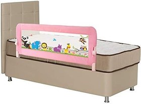 Resim Evokids Animals Katlanabilir Çocuk Yatak Bariyeri 140x52 cm - Pembe 