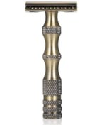 Resim Adamın Tıraş Bıçağı Vintage Manuel Tıraş Makinesi Çift Kenarlı Emniyetli Tıraş Makinesi 